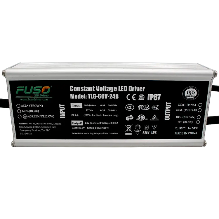 高 PF 24V 60W 定電圧 LED ドライバーを選択する理由