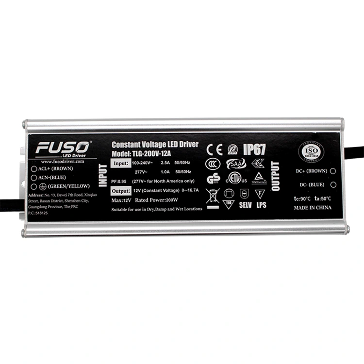 高 PF 12V 200W 定電圧 LED ドライバーはどのように照明性能を向上させますか?