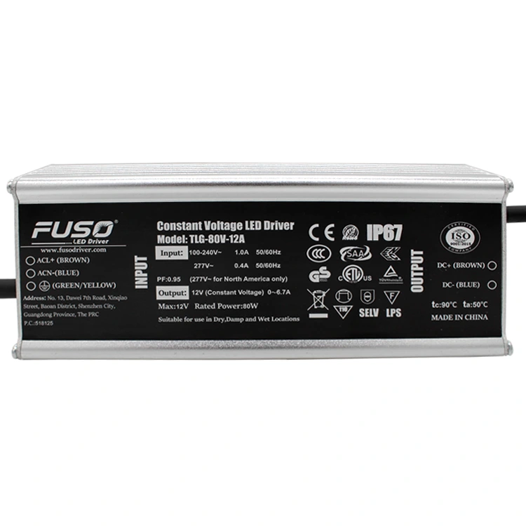 安定した照明性能のために高 PF 12V 80W 定電圧 LED ドライバーを選択する理由